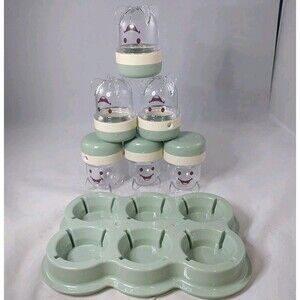 Magic Bullet Baby Bullet Blender 6 Storage Containers  Lids With Tray  Baby Food